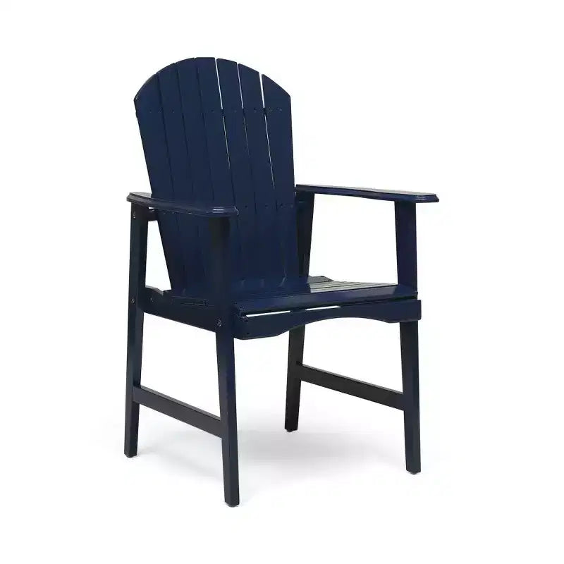 TUYOHW Set di 2 Sedie da Pranzo Adirondack in Legno di Acacia, Sedie da Giardino Resistenti alle Intemperie per Esterni, Capacità 136 kg