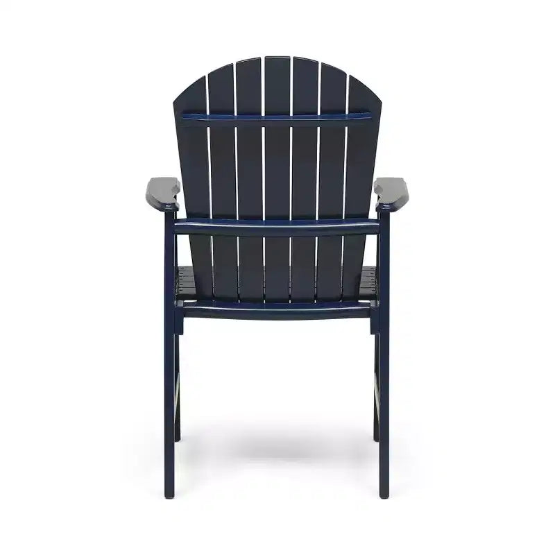 TUYOHW Set di 2 Sedie da Pranzo Adirondack in Legno di Acacia, Sedie da Giardino Resistenti alle Intemperie per Esterni, Capacità 136 kg