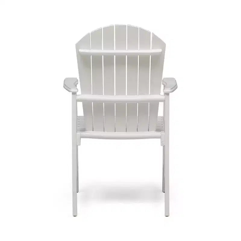 TUYOHW Set di 2 Sedie da Pranzo Adirondack in Legno di Acacia, Sedie da Giardino Resistenti alle Intemperie per Esterni, Capacità 136 kg