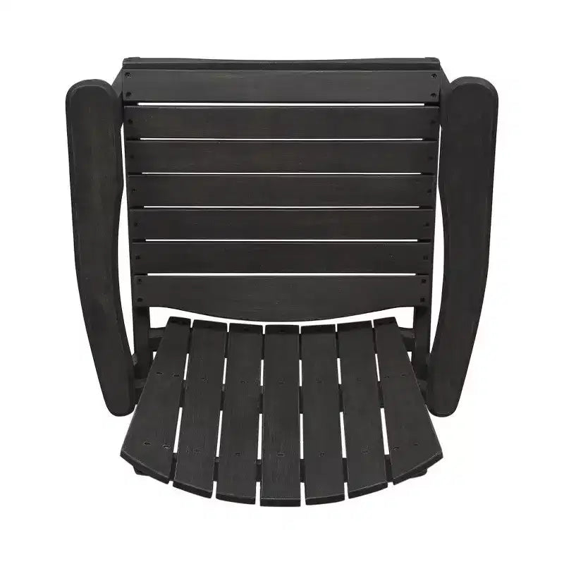 TUYOHW Set di 2 Sedie da Pranzo Adirondack in Legno di Acacia, Sedie da Giardino Resistenti alle Intemperie per Esterni, Capacità 136 kg