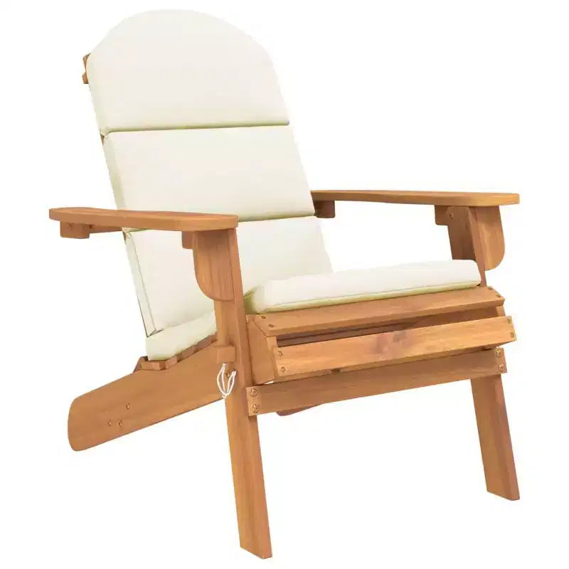 vidaXL Salotto da giardino marrone in legno massello di acacia Standard Pieghevole
