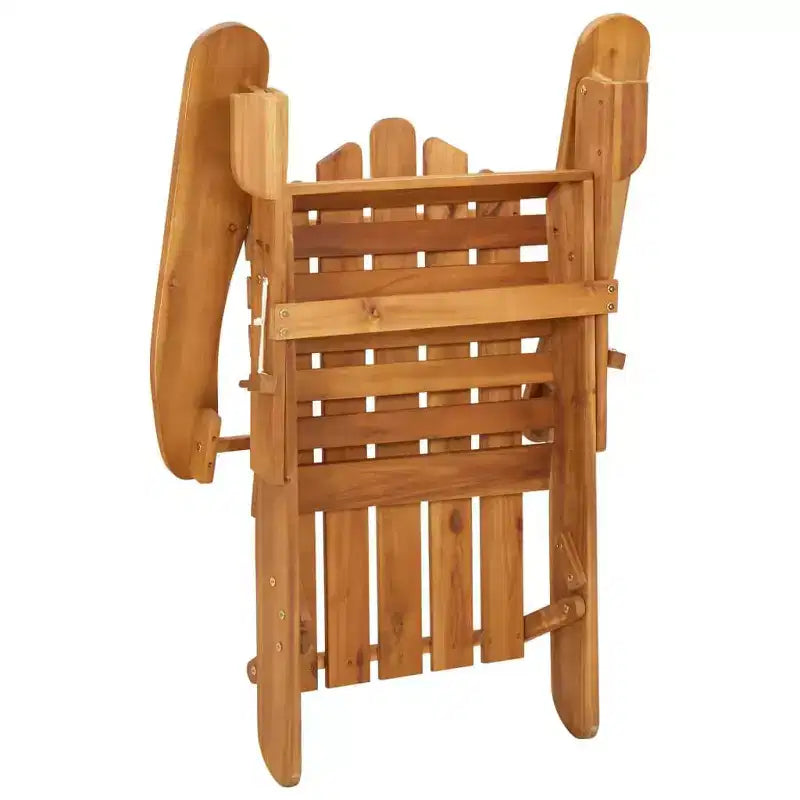 vidaXL Salotto da giardino marrone in legno massello di acacia Standard Pieghevole