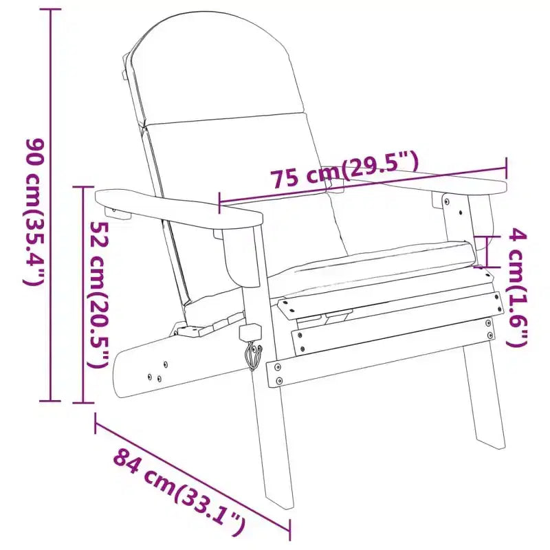 vidaXL Salotto da giardino marrone in legno massello di acacia Standard Pieghevole