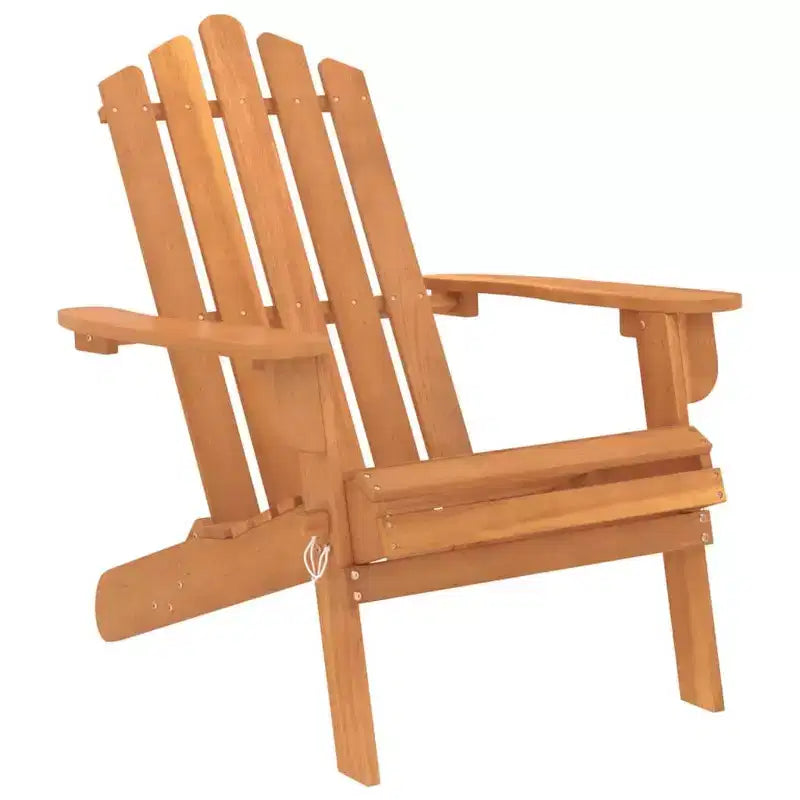 vidaXL Salotto da giardino marrone in legno massello di acacia Standard Pieghevole