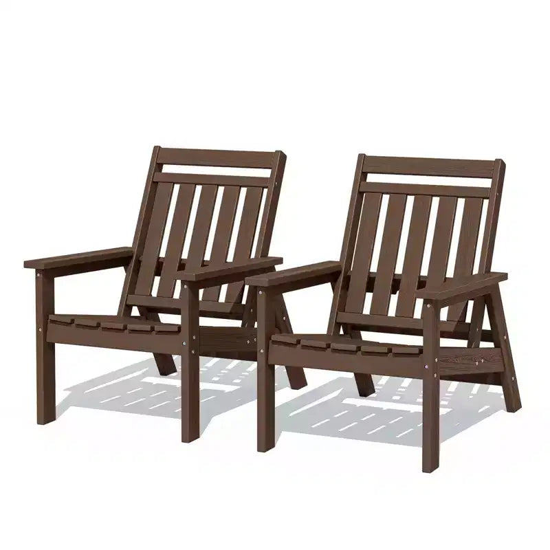 Hyleory Sedia Adirondack Regolabile da Giardino in HDPE, Sedia da Esterno per Tutte le Condizioni Atmosferiche (Confezione da 2)