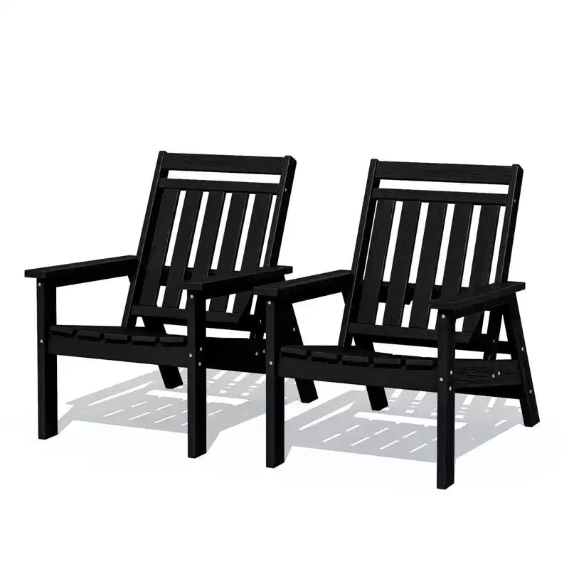 Hyleory Sedia Adirondack Regolabile da Giardino in HDPE, Sedia da Esterno per Tutte le Condizioni Atmosferiche (Confezione da 2)