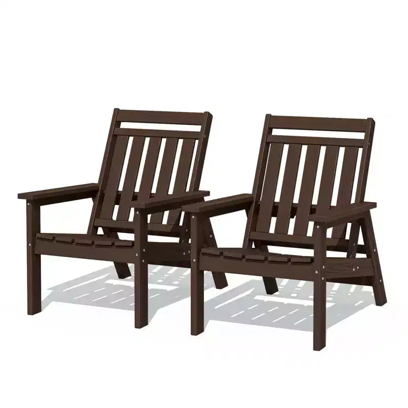Hyleory Sedia Adirondack Regolabile da Giardino in HDPE, Sedia da Esterno per Tutte le Condizioni Atmosferiche (Confezione da 2)