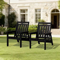 Hyleory HDPE Patio Adjustable Adirondack Chair, All Weather Outdoor Chair(2-Pack)