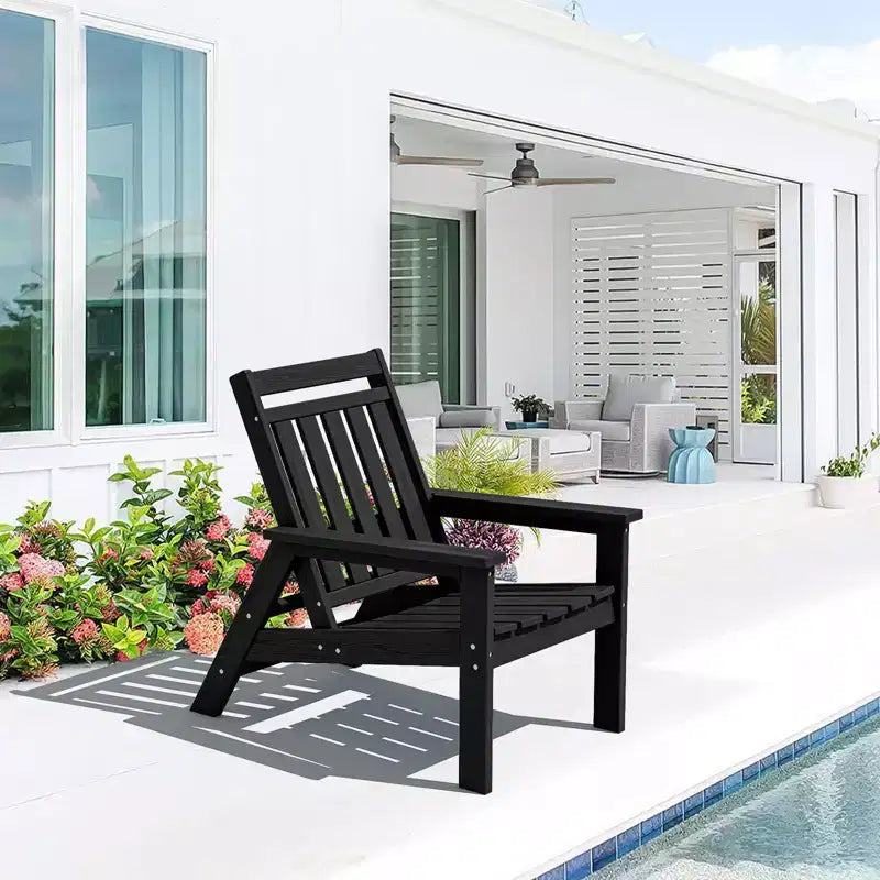 Sedia Adirondack regolabile da giardino Hyleory in HDPE, per tutte le stagioni