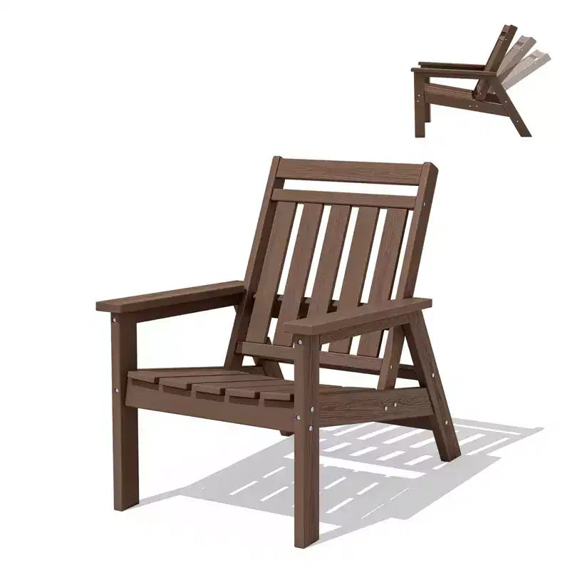 Sedia Adirondack regolabile da giardino Hyleory in HDPE, per tutte le stagioni