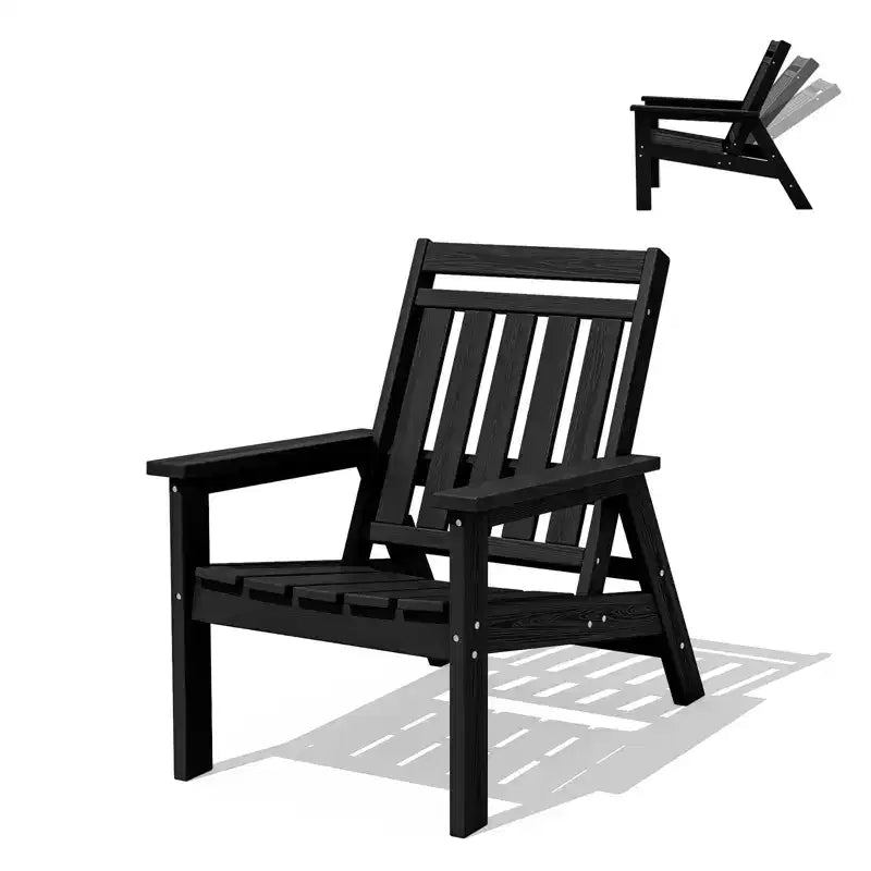 Sedia Adirondack regolabile da giardino Hyleory in HDPE, per tutte le stagioni
