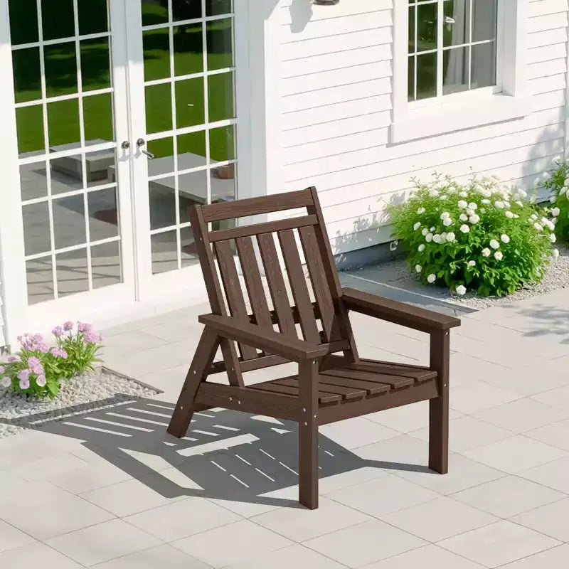 Sedia Adirondack regolabile da giardino Hyleory in HDPE, per tutte le stagioni