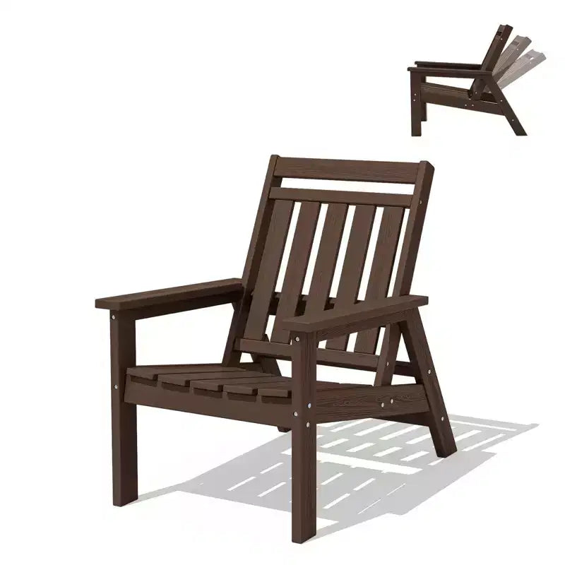 Sedia Adirondack regolabile da giardino Hyleory in HDPE, per tutte le stagioni