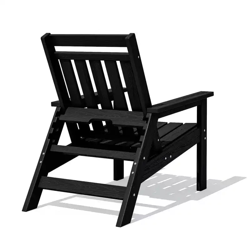 Sedia Adirondack regolabile da giardino Hyleory in HDPE, per tutte le stagioni