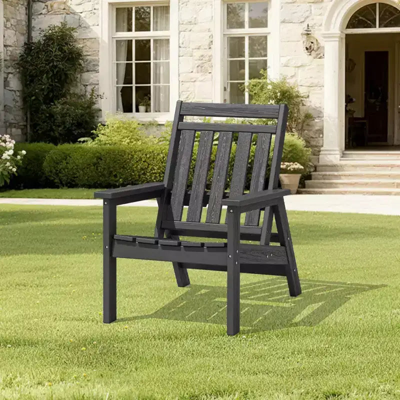 Chaise Adirondack réglable Hyleory en PEHD pour patio, chaise d'extérieur tout temps