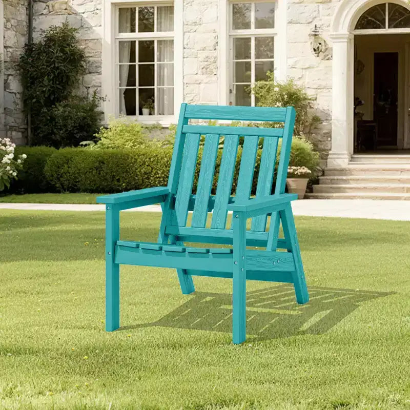 Chaise Adirondack réglable Hyleory en PEHD pour patio, chaise d'extérieur tout temps