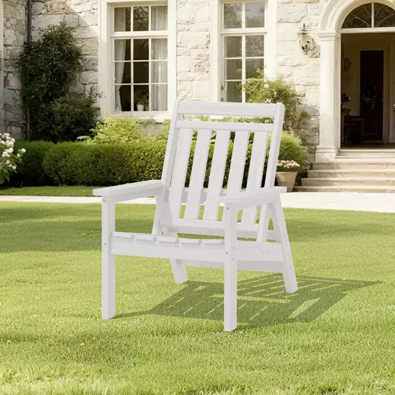 Chaise Adirondack réglable Hyleory en PEHD pour patio, chaise d'extérieur tout temps