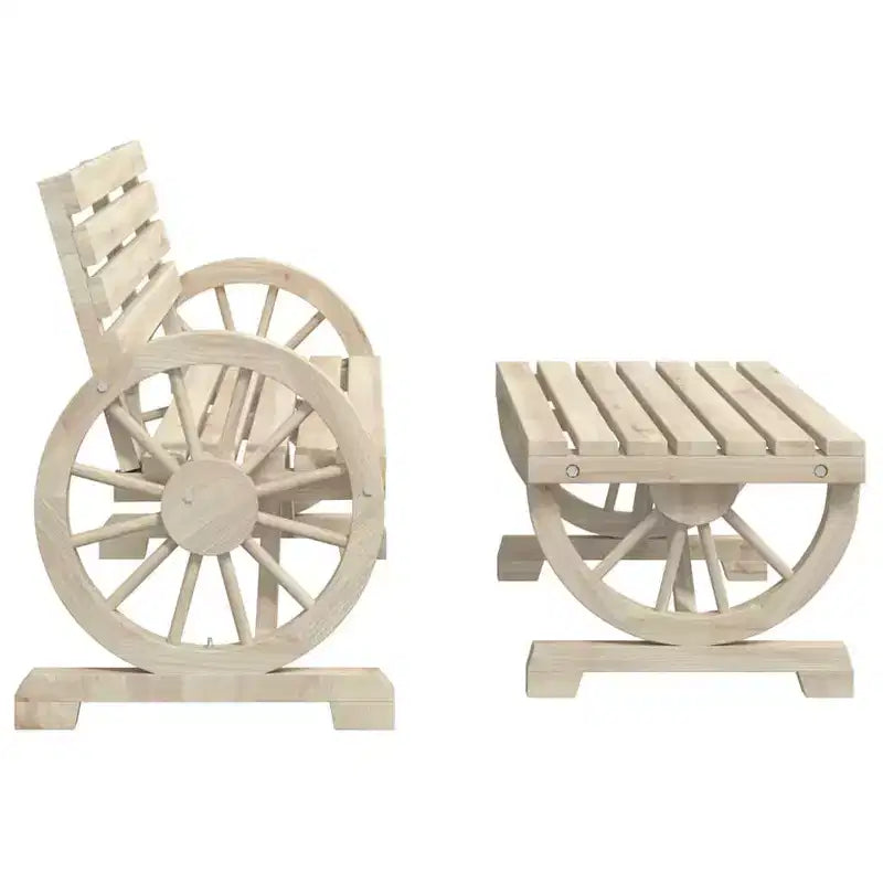 vidaXL Set Divani da Giardino 4 pz in Legno Massello di Abete per Esterni