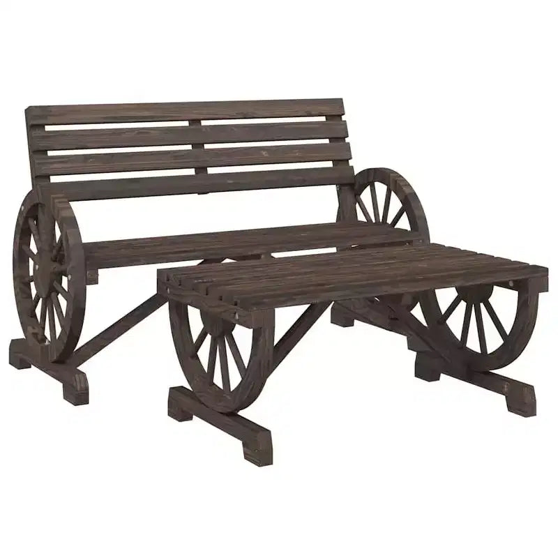 vidaXL Set Divani da Giardino 4 pz in Legno Massello di Abete per Esterni