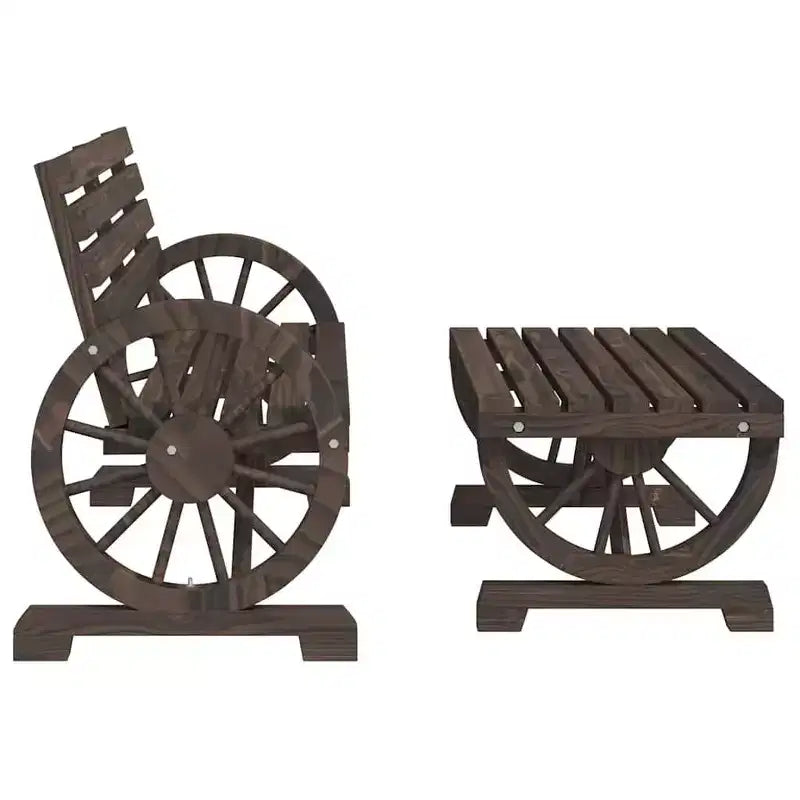vidaXL Set Divani da Giardino 4 pz in Legno Massello di Abete per Esterni