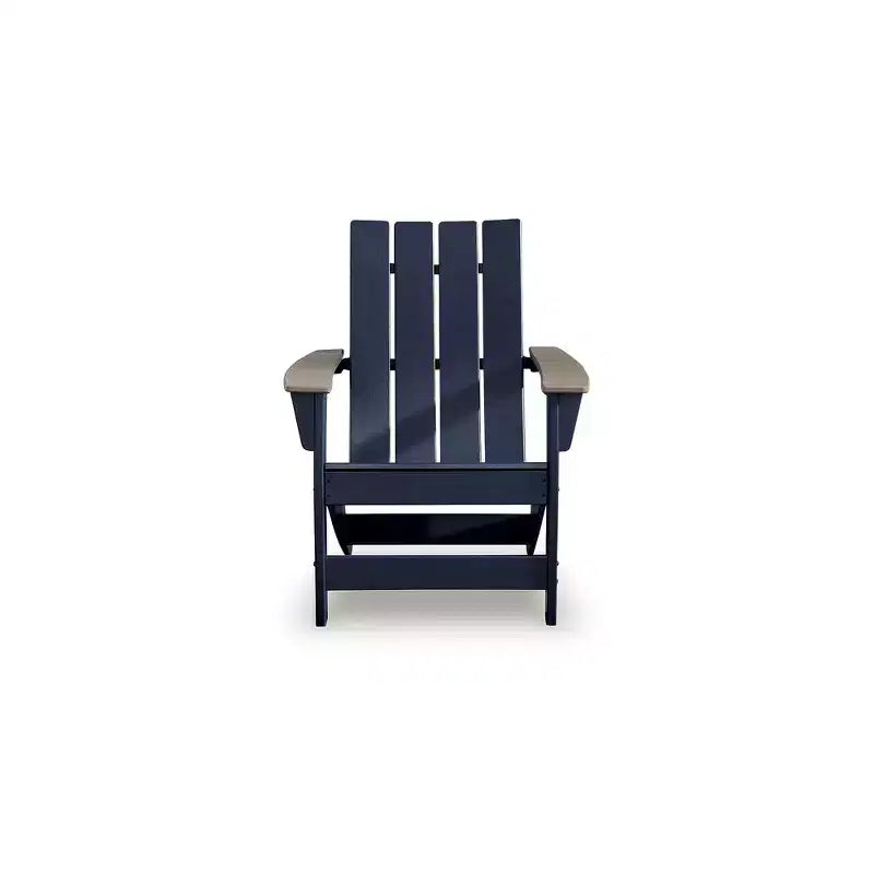 Poltrona Adirondack Signature Design by Ashley Mabry Shores, poltrona da esterno, HDPE blu navy MEGA-TUFF