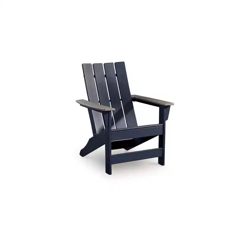 Poltrona Adirondack Signature Design by Ashley Mabry Shores, poltrona da esterno, HDPE blu navy MEGA-TUFF