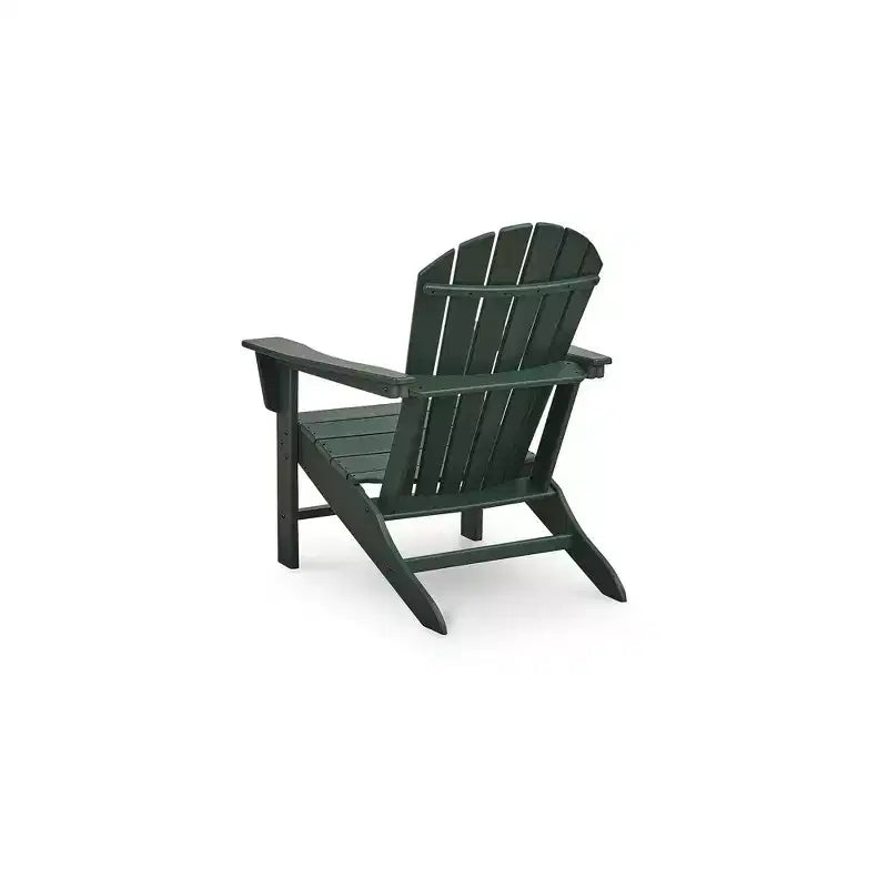 Sedia Adirondack Karson City Signature Design by Ashley, sedia da esterno per patio, HDPE verde MEGA-TUFF