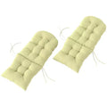 Adirondack Chair Cushions Set of 2, Tufted High Back Patio Non-Slip Cushions for Adirondack Chairs, Beige