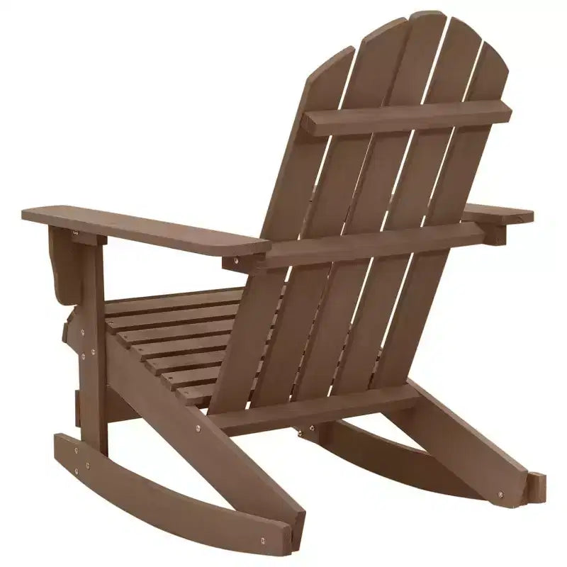 vidaXL Chaise longue à bascule Adirondack Chaise de jardin en bois massif Sapin