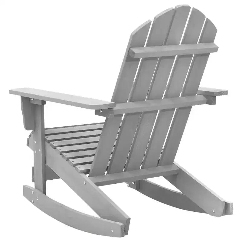 vidaXL Chaise longue à bascule Adirondack Chaise de jardin en bois massif Sapin