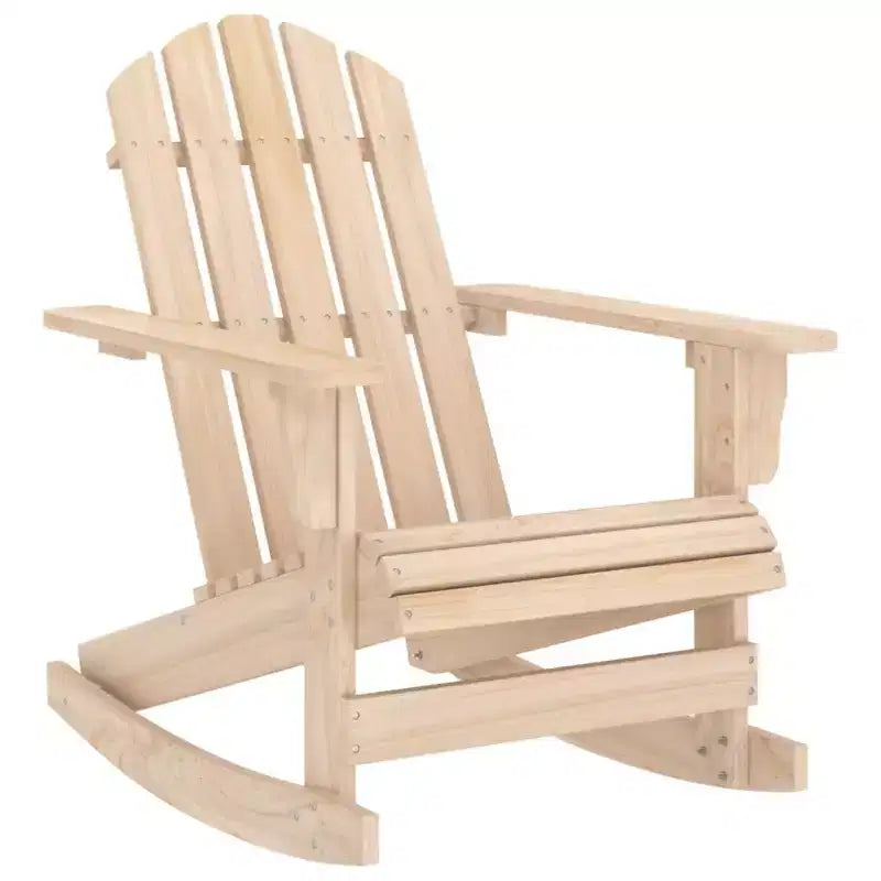 vidaXL Chaise longue à bascule Adirondack Chaise de jardin en bois massif Sapin