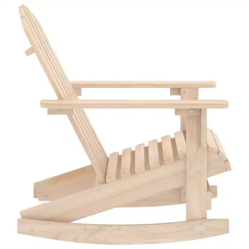 vidaXL Chaise longue à bascule Adirondack Chaise de jardin en bois massif Sapin