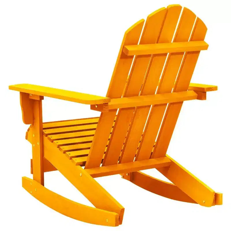 vidaXL Chaise longue à bascule Adirondack Chaise de jardin en bois massif Sapin