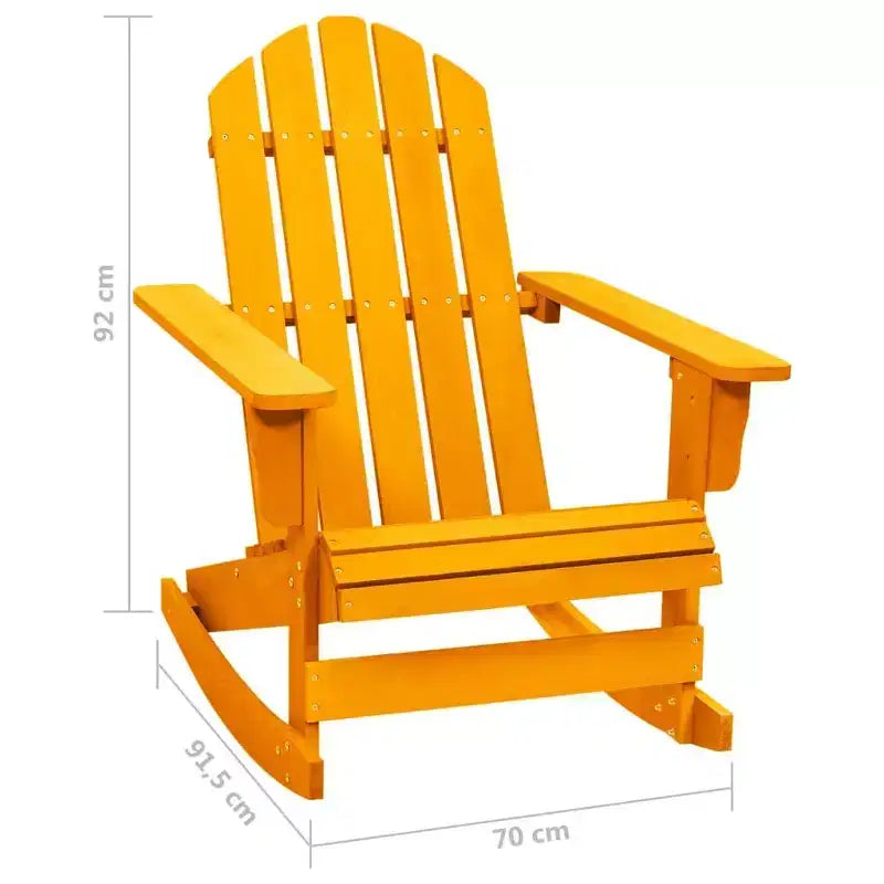 vidaXL Chaise longue à bascule Adirondack Chaise de jardin en bois massif Sapin