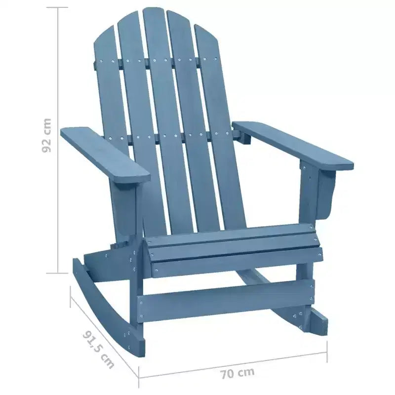 vidaXL Chaise longue à bascule Adirondack Chaise de jardin en bois massif Sapin