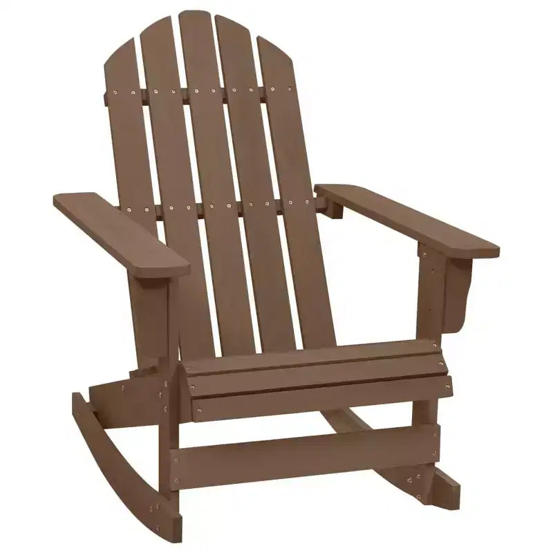 vidaXL Chaise longue à bascule Adirondack Chaise de jardin en bois massif Sapin