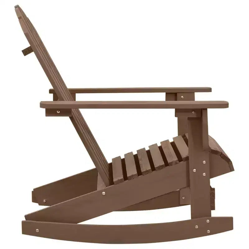 vidaXL Chaise longue à bascule Adirondack Chaise de jardin en bois massif Sapin