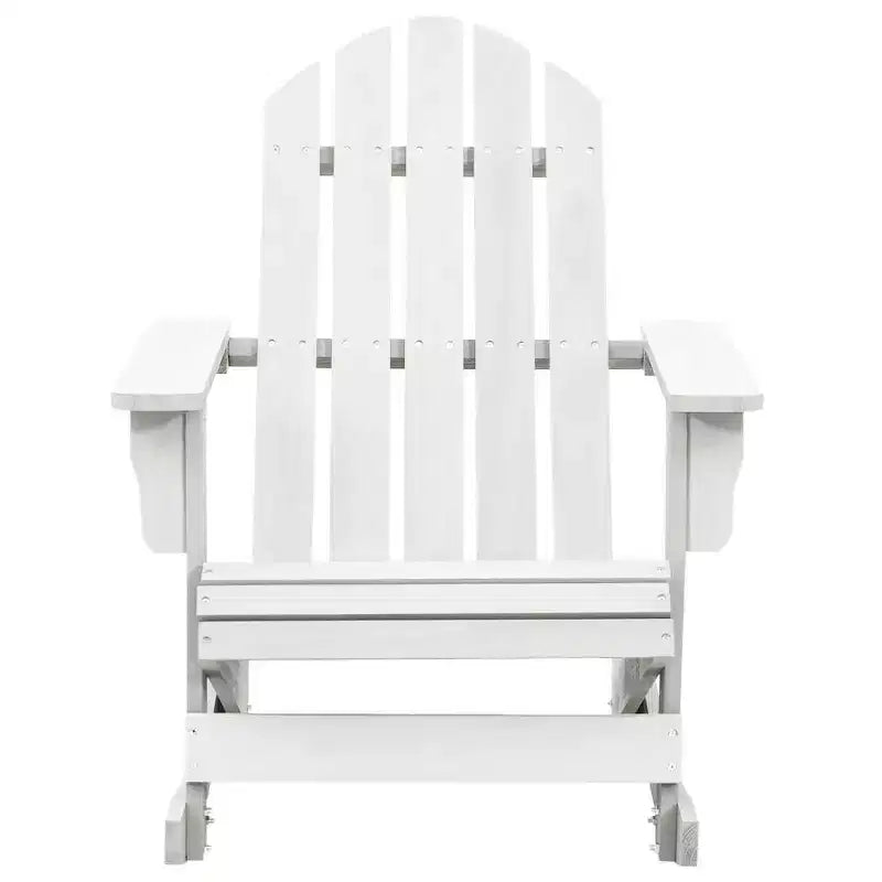 vidaXL Sedia a dondolo Adirondack Sedia a sdraio da giardino in legno massello di abete