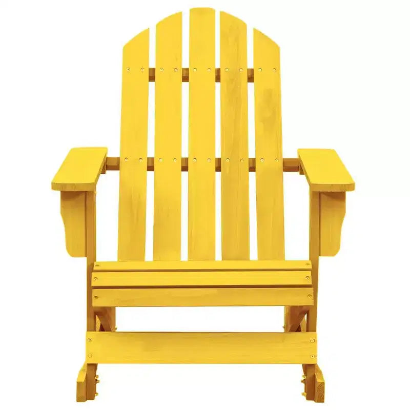 vidaXL Sedia a dondolo Adirondack Sedia a sdraio da giardino in legno massello di abete