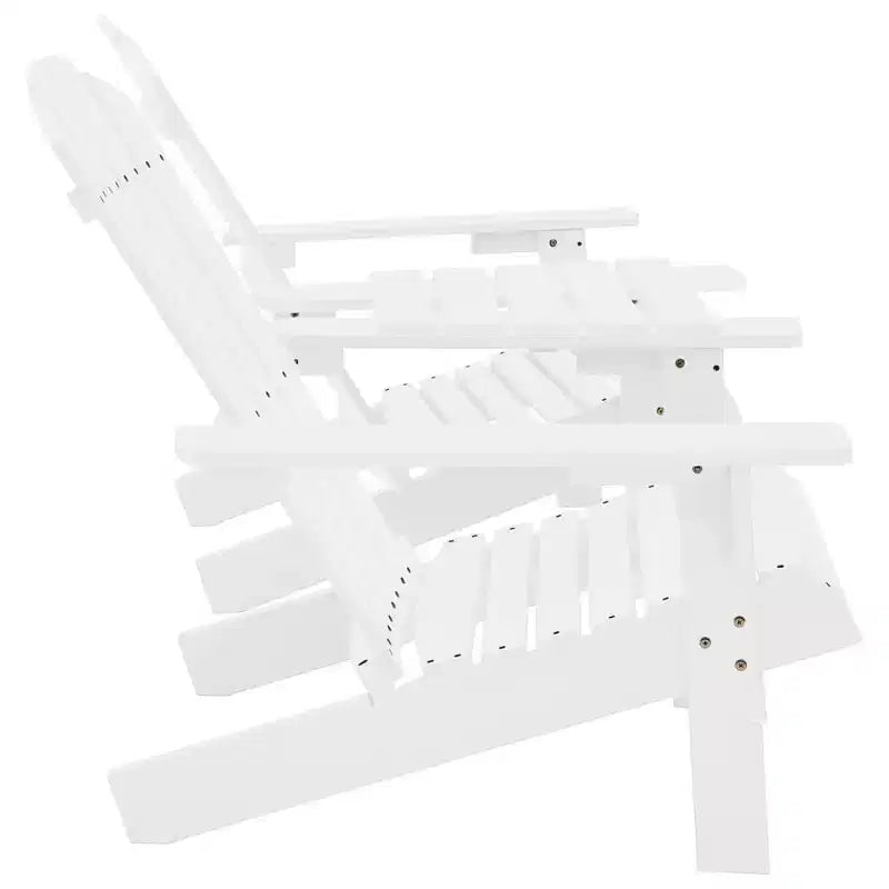 vidaXL Chaises Adirondack Fauteuil de jardin Adirondack avec table d'appoint Bois de sapin massif