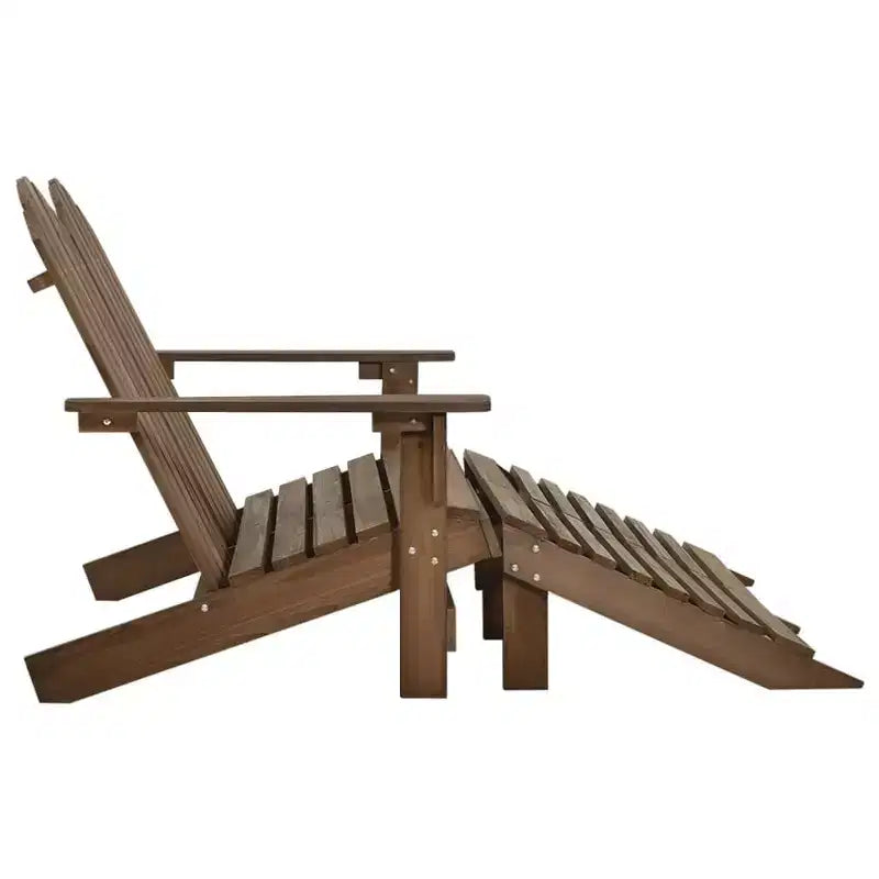 vidaXL Fauteuil Adirondack 2 places avec repose-pieds - Bois de sapin massif - Plusieurs couleurs