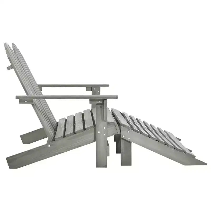vidaXL Fauteuil Adirondack 2 places avec repose-pieds - Bois de sapin massif - Plusieurs couleurs