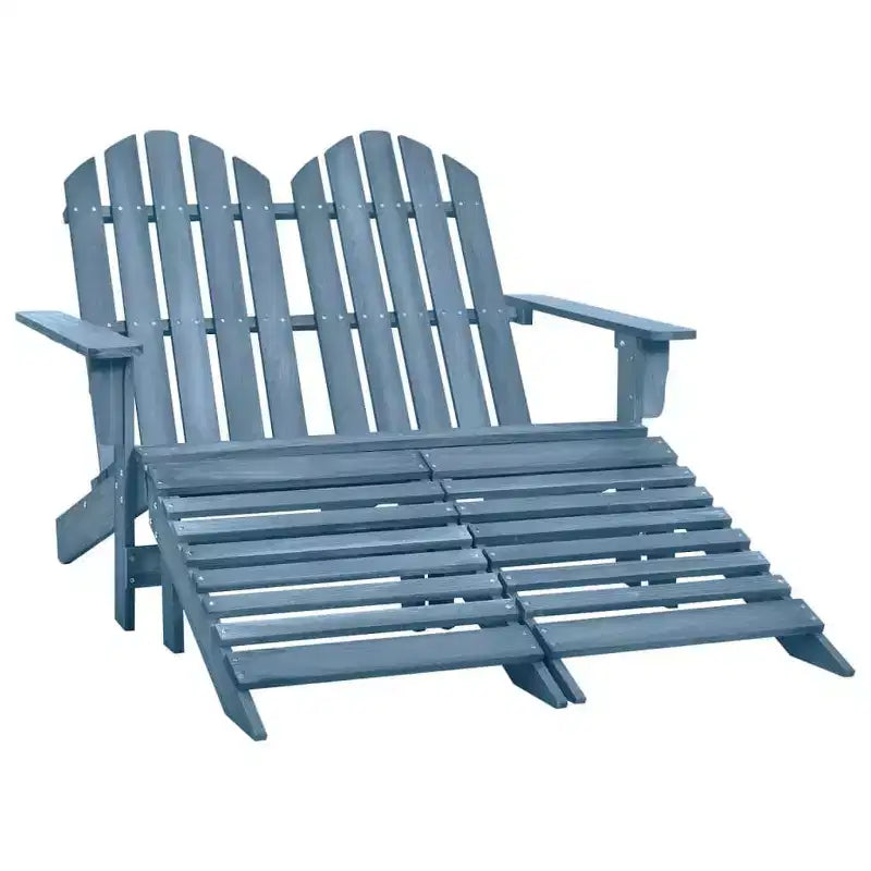 vidaXL Fauteuil Adirondack 2 places avec repose-pieds - Bois de sapin massif - Plusieurs couleurs