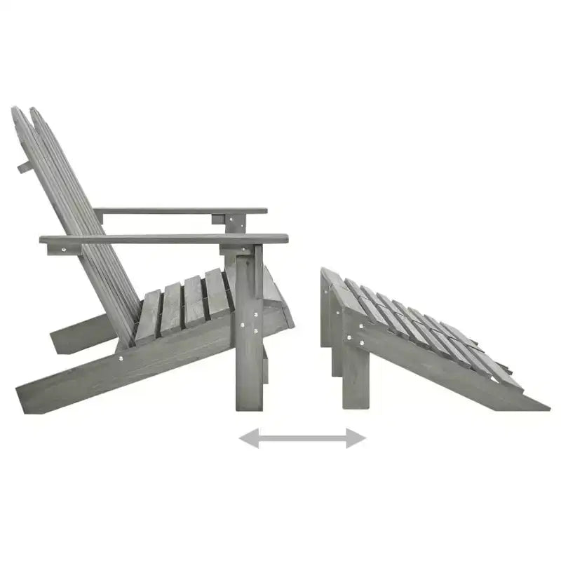 vidaXL Fauteuil Adirondack 2 places avec repose-pieds - Bois de sapin massif - Plusieurs couleurs