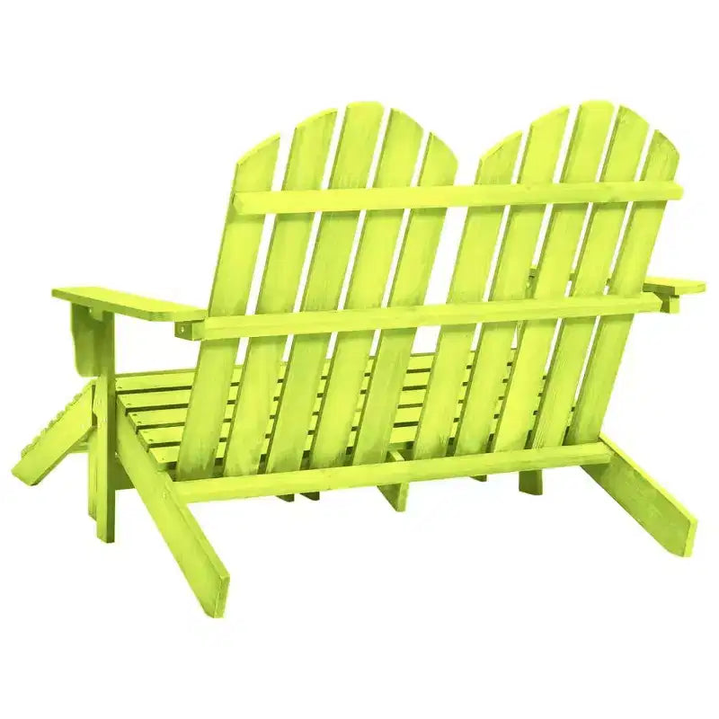 vidaXL Fauteuil Adirondack 2 places avec repose-pieds - Bois de sapin massif - Plusieurs couleurs