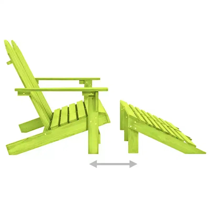 vidaXL Fauteuil Adirondack 2 places avec repose-pieds - Bois de sapin massif - Plusieurs couleurs