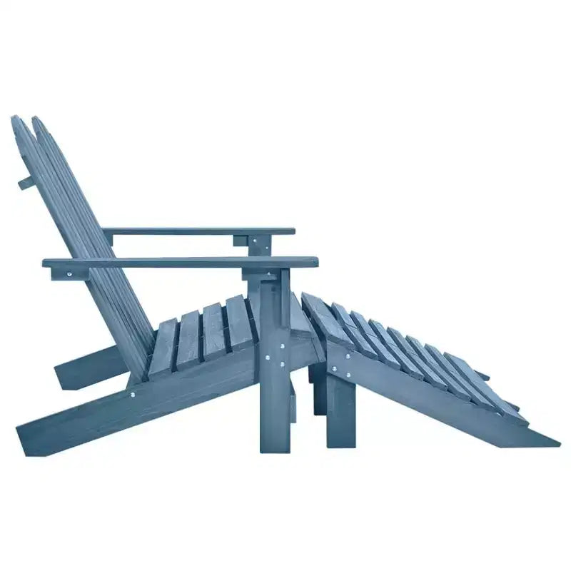 vidaXL Fauteuil Adirondack 2 places avec repose-pieds - Bois de sapin massif - Plusieurs couleurs
