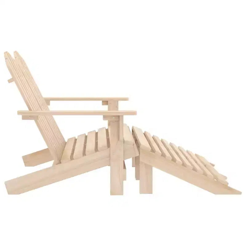 vidaXL Fauteuil Adirondack 2 places avec repose-pieds - Bois de sapin massif - Plusieurs couleurs