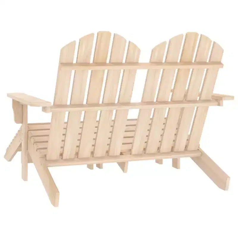 vidaXL Fauteuil Adirondack 2 places avec repose-pieds - Bois de sapin massif - Plusieurs couleurs