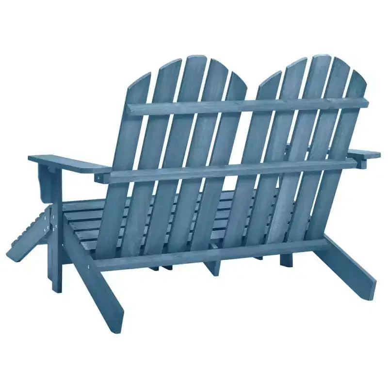 vidaXL Fauteuil Adirondack 2 places avec repose-pieds - Bois de sapin massif - Plusieurs couleurs